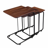 C Zigon Sehpa 3'Lü Takım Mdf Ceviz - 1