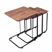 C Zigon Sehpa 3'Lü Takım Mdf Diş Budak - 1