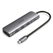 Ugreen 6 in 1 USB C to 3.5mm HDMI USB 3.0 Hub Çoklayıcı Adaptör - 1