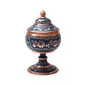 Erzincan El İşlemeli Bakır TOP ŞEKERLİK NO:3 MAVİ - 1