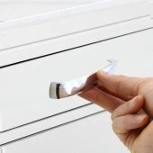 Mobilya Mutfak Dolabı Çekmece Dolap Kapak Kulpu Kulbu Krom 96 mm Metal Kulp thumbnail 2