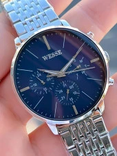 Wesse Çelik Kordon İç Fonksiyonları Aktif 5 Atm Suya Dayanıklı Erkek Kol Saati WWG.4011.01SA thumbnail 2