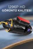 Torima TA-03 Siyah 1296p Araç içi 2 Kameralı Lcd Ekranlı Gece Görüşlü , G-sensörlü  Yol Kayıt Araç Kamerası - 3