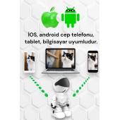 Otomatik Izleme Akıllı Robot Izleme Kamerası Kablosuz Wifi Ev Uzaktan Ağ Monitörü Ev Güvenlik Robotu - 2