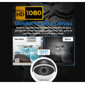 Otomatik Izleme Akıllı Robot Izleme Kamerası Kablosuz Wifi Ev Uzaktan Ağ Monitörü Ev Güvenlik Robotu - 5