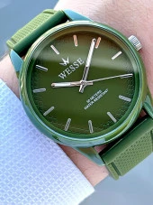 Wesse Silikon Kordon 50 Mt Suya Dayanıklı Plastik Kasa Genç Unisex Spor Kol Saati WWG.2093.04 thumbnail 1