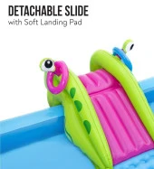 62002 Pompalı -Bestway 53126 Kaydıraklı, Aksesuarlı Astronot  figürlü Lunapark Şişme Eğlence Havuzu (228x206x84cm) thumbnail 3