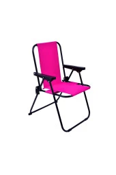 EXENT 2-6 Yaş LÜX Çocuk Piknik Sandalyesi-Mini Kamp Sandalyesi-PEMBE - 1