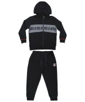 Beşiktaş Orijinal Çocuk Kapüşonlu Eşofman Takımı + Bileklik Set Hediyelik Ahşap Kutulu - 2