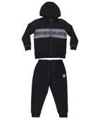 Beşiktaş Orijinal Çocuk Kapüşonlu Eşofman Takımı - 1