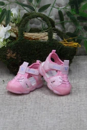 Vicco 321.E24Y.211 Monrovia Pembe Rahat Esnek Işıklı Kız Çocuk Sandalet thumbnail 1