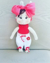 Fatoş Bebek Amigurumi Organik Oyuncak thumbnail 1