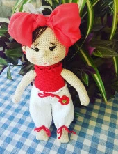 Fatoş Bebek Amigurumi Organik Oyuncak thumbnail 2