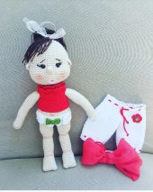 Fatoş Bebek Amigurumi Organik Oyuncak thumbnail 3