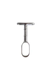 Oval Ayaklı Açık Askı Borusu Flanşı Mobilya Oval Boru Flanşı(İç Ölçüleri En:15mm Boy:25mm) - 1