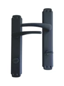 Bravo Siyah Kapı Kolu Tuvalet(WC) ve Banyo Kapısı Kolu Aynalı Bir Kapılık WC(1 Takım)(SAĞ) thumbnail 2