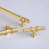 Arsin Altın Metal Kulp 224 mm-22.4 cm Mobilya Dolap Çekmece Kapak Mutfak Dolabı Kulpları Kulbu Kulpu thumbnail 4