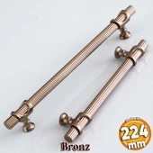 Arsin Bronz Metal Kulp 224 mm-22.4 cm Mobilya Dolap Çekmece Kapak Mutfak Dolabı Kulpları Kulbu Kulpu - 1