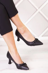 Erkan Saçmacı Adel Siyah Vegan Burma Taşlı Abiye Ayakkabı - 1