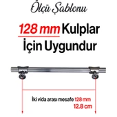 Arsin Füme Metal Kulp 128 mm-12.8 cm Mobilya Çekmece Dolap Kapak Mutfak Dolabı Kulpları Kulbu Kulpu - 3