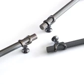 Arsin Füme Metal Kulp 160 mm-16 cm Mobilya Dolap Kapak Mutfak Çekmece Dolabı Kulpları Kulbu Kulpu thumbnail 4