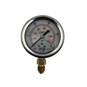 Manometre Gliserinli Alttan Çıkışlı Q63 - 0 - 100 Bar 1/4 thumbnail 1