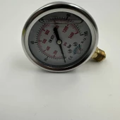 Manometre Gliserinli Alttan Çıkışlı Q63 - 0 - 100 Bar 1/4 thumbnail 4