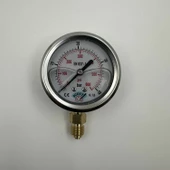 Manometre Gliserinli Alttan Çıkışlı Q63 - 0 - 40 Bar 1/4 thumbnail 2