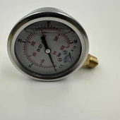 Manometre Gliserinli Alttan Çıkışlı Q63 - 0 - 40 Bar 1/4 thumbnail 4