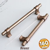Hisar Bronz Metal Kulp 160 mm-16 cm Mobilya Mutfak Dolap Kapak Çekmece Dolabı Kulpları Kulbu Kulpu thumbnail 1
