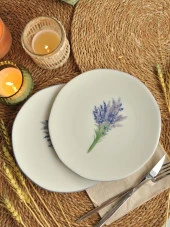 Sipahi Lavanta 2 li Porsenel Pasta Tabağı 19 Cm thumbnail 1