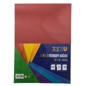 Zizu Renkli Fotokopi Kağıdı A4 5 Renk 50'li Paket - 1