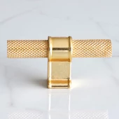 Hisar Altın Gold Metal Düğme Kulpu Tek Vidalı Çekmece Mutfak Mobilya Dolabı Dolap Kulpları Kulbu - 7