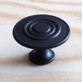 Daire Kulp Düğme Mat Siyah Mobilya Dolap Mutfak Dolabı Çekmece Kulpları Kapak Kulpu Kulb Metal thumbnail 4