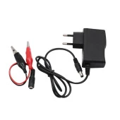 DC 12V 1A Priz Tipi Adaptör Soketli Krokodilli Öğrenci Deneylerine Uygun Güç Besleme Cihazı thumbnail 1