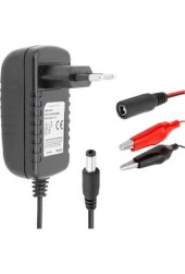 DC 12V 1A Priz Tipi Adaptör Soketli Krokodilli Öğrenci Deneylerine Uygun Güç Besleme Cihazı thumbnail 2