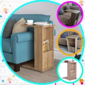 MODİLAYN CAN Gazetelikli C Yan Sehpa, Tekerlekli Sehpa - MEŞE - - 1