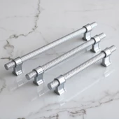 Hisar Krom Renk Metal Kulp 128 mm Tırtıklı Desen Mobilya Çekmece Mutfak Dolabı Dolap Kulpları Kulbu thumbnail 6
