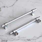 Hisar Krom Renk Metal Kulp 160 mm Tırtıklı Desen Çekmece Mobilya Mutfak Dolabı Dolap Kulpları Kulbu thumbnail 2