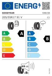 Goodyear 205/55R17 91V Effıcıentgrıp Performance Oto Yaz Lastiği (Üretim Yılı: 2023) - 1
