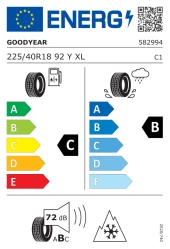 Goodyear 225/40R18 92Y XL FP Eagle Sport 4Seasons Oto 4 Mevsim Lastiği (Üretim Yılı: 2021) thumbnail 2