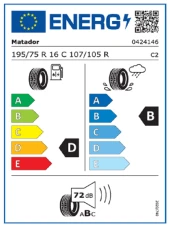 Matador 195/75R16C 107/105R MPS300 Maxilla Oto Yaz Lastiği (Üretim Yılı: 2024) thumbnail 2