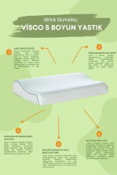 NOA YATAK Visco Ortopedik, Boyun Destekli Yastık 60x40x10 Brn14 thumbnail 3