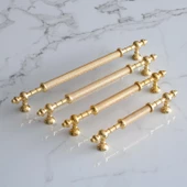 Ladin Altın Gold Metal Kulp 192 mm-19.2 cm Mobilya Mutfak Çekmece Dolabı Dolap Kapak Kulpları Kulbu thumbnail 2