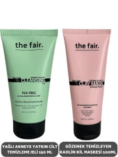 the fair. Yağlı Akneye Yatkın Cilt Temizleme Jeli 150 ml ve Gözenek Temizleyen Kaolin Kil Maske 100 ml - 1