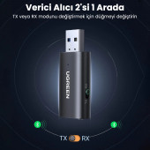 Ugreen Bluetooth 5.1 3.5mm Aux Alıcı Verici Bluetooth Adaptörü - 3