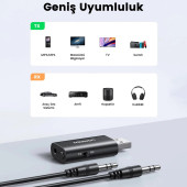 Ugreen Bluetooth 5.1 3.5mm Aux Alıcı Verici Bluetooth Adaptörü - 7