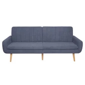 Retro Serisi Teddy 3 Kişilik Kanepe-Mavi 210x85x100 cm - 2