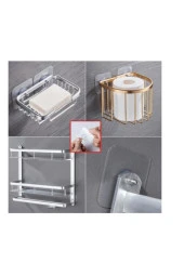 Vidalı Yapışkanlı Şeffaf Askı 4 Adet thumbnail 3