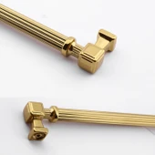 Talas Altın Çizgi Metal Kulp 224 mm 22.4 cm Mobilya Çekmece Mutfak Dolabı Dolap Kapak Kulpları Kulbu thumbnail 6